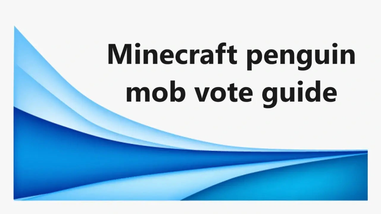 Minecraft penguin mob vote guide